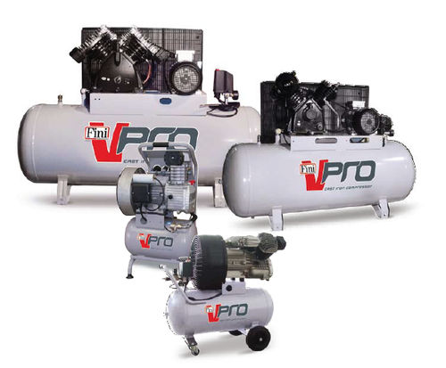 Kolbenkompressor - V-PRO series - FINI - Luft / mit Verbrennungsmotor / auf Rollen