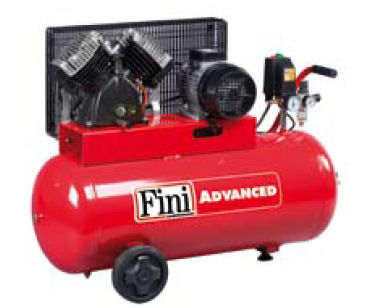 Kolbenkompressor - SKM series - FINI - Luft / mit Elektromotor / auf Rollen