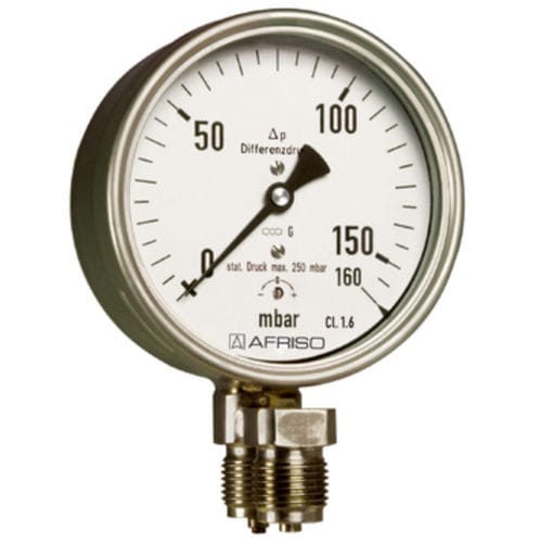Differential-Manometer - D4 - AFRISO-EURO-INDEX - analog / Gewinde / Edelstahl