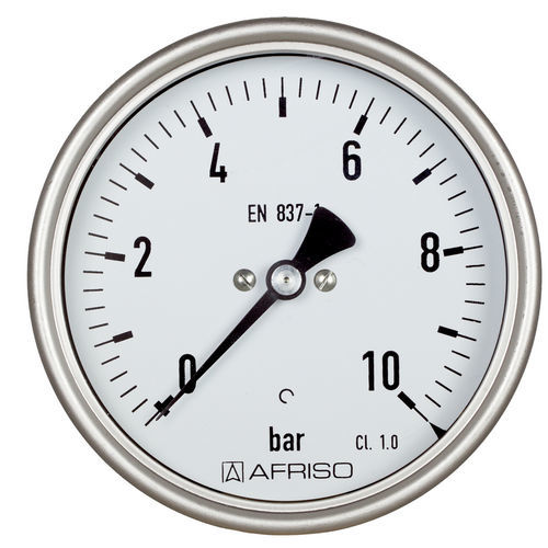 Manometer mit Zifferblatt-Anzeige - RF100I D401 - AFRISO-EURO-INDEX - G 1/2 / Glas / Messing