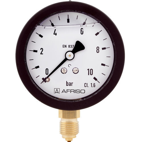 Manometer mit Zifferblatt-Anzeige - Type D6 - AFRISO-EURO-INDEX - Flansch / G 1/4 / Polyamid
