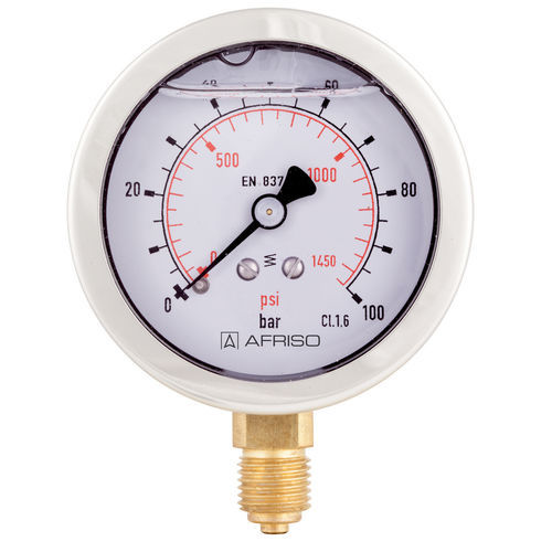 Manometer mit Zifferblatt-Anzeige - Type D7 - AFRISO-EURO-INDEX - Flansch / G 1/4 / G 1/2