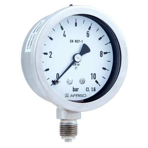 Manometer mit Zifferblatt-Anzeige - Type D9 - AFRISO-EURO-INDEX - G 1/4 / Kunststoff / Aluminium