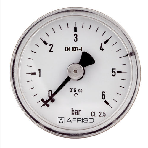 Manometer mit Zifferblatt-Anzeige - RF40E D302 - AFRISO-EURO-INDEX - G 1/8 / Kunststoff / Edelstahl