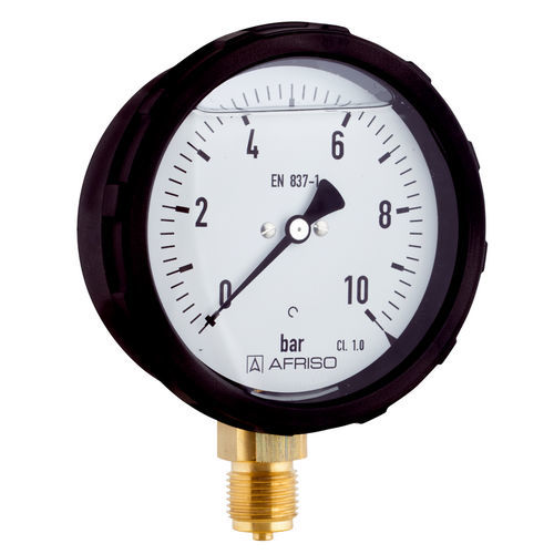 Manometer mit Zifferblatt-Anzeige - RF100GlySR D601 - AFRISO-EURO-INDEX - G 1/2 / Glas / Kunststoff