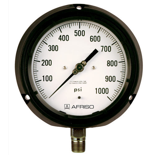 Manometer mit Zifferblatt-Anzeige - RF130PG D101 - AFRISO-EURO-INDEX - NPT 1/2 / Glas / Kunststoff