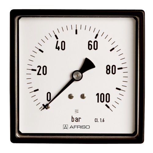 Manometer mit Zifferblatt-Anzeige - RF72 D311 - AFRISO-EURO-INDEX - G 1/4 / Messing / Edelstahl