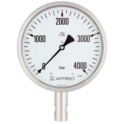 Manometer mit Zifferblatt-Anzeige - RF100HD D402 - AFRISO-EURO-INDEX - Edelstahl / Rohrfeder / Prozess