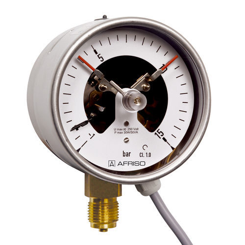 Manometer mit Zifferblatt-Anzeige - RF100I IK1 D401 - AFRISO-EURO-INDEX - G 1/2 / Kunststoff / Messing