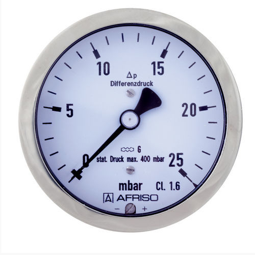 Differential-Manometer - KP63Dif D911 - AFRISO-EURO-INDEX - mit Zifferblatt-Anzeige / Kunststoff / Messing
