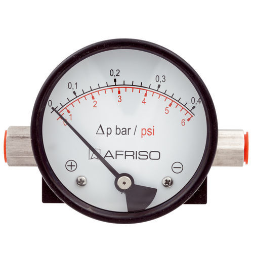 Differential-Manometer - MAG80Dif D312 - AFRISO-EURO-INDEX - mit Zifferblatt-Anzeige / Edelstahl / kompakt