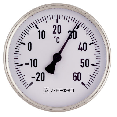Bimetall-Thermometer - BiTh LKB - AFRISO-EURO-INDEX - mit Zifferblatt-Anzeige / Flansch / Edelstahl