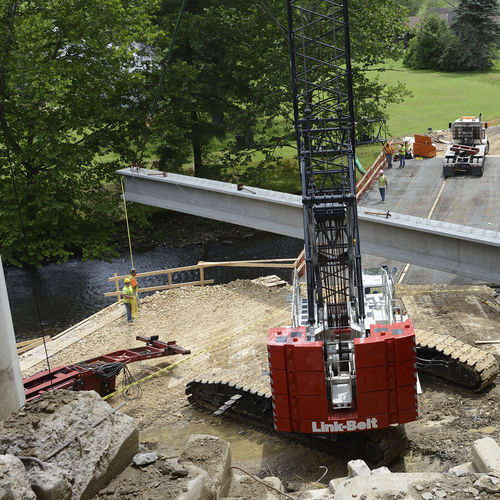 Kran auf Raupen - 238 HSL - Link-Belt - Gitter / für Baustelle / für Hubanwendungen