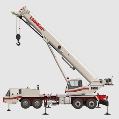 LKW-montierter Kran - HTT-86100  - Link-Belt - Teleskop / Offroader / für Baustelle