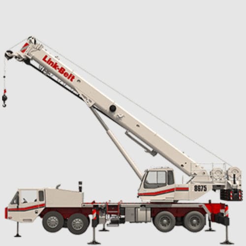 LKW-montierter Kran - HTC-8675 SII - Link-Belt - Teleskop / für schwierige Gelände / für Baustelle
