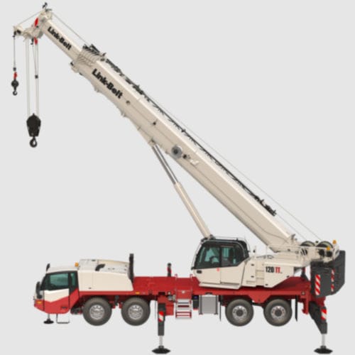 LKW-montierter Kran - 120|TTLB - Link-Belt - Teleskop / für Baustelle / für Hubanwendungen