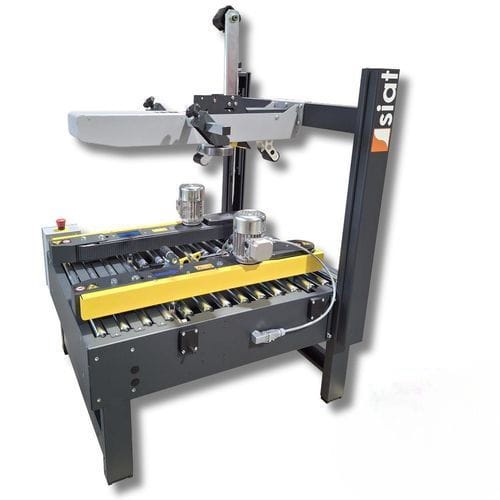 Kartonverschließer / 4 Klappen - S8 - SIAT - mit Klebeband / halbautomatisch