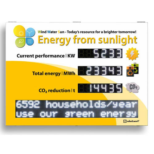 Solarbetriebenes Display - XC490-SCW-N-04 - Siebert Industrieelektronik GmbH - LED / alphanumerisch / digital