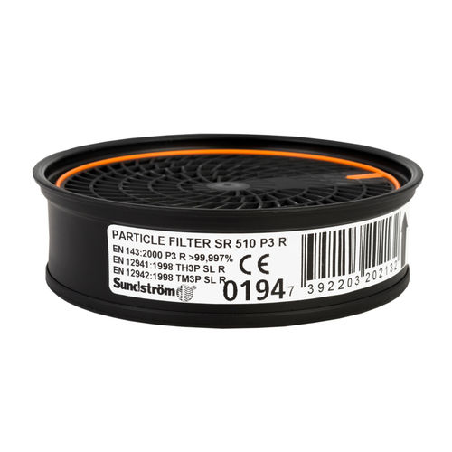 Partikelfilter - SR 510 - Sundström Safety AB - für Atemschutzmasken / Polypropylen