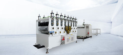 Kunststoffprofil-Extrusionsanlage - Zhangjiagang City Grace Machinery Co., Ltd - für Thermoplaste / für PVC / Stegplatten