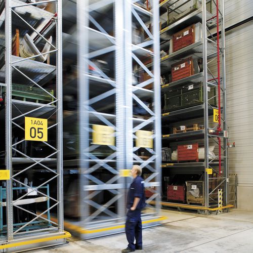 Warenlager-Regal - MOVO Mobile Racking - Dexion - mobil / für schwere Lasten / Paletten