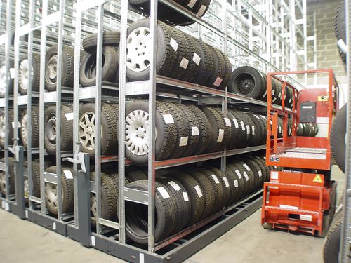 Warenlager-Regal - HI280 Shelving System - Mobile - Dexion - mobil / kompakt / für mittelschwere Lasten