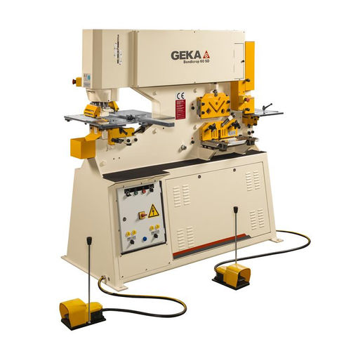 Halbautomatische Stanz- und Schermaschine - BENDICROP 60 - GEKA - hydraulisch / Stange / für Blech