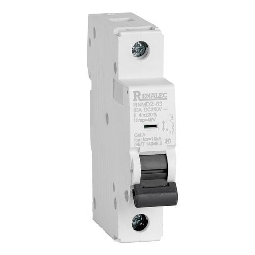 Schutzschalter mit Federantrieb - RNMD2-63-MCB - WENZHOU RENA ELECTRIC CO.,LTD - DC / modular / einpolig