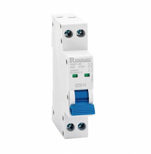 Manueller Trennschalter - RND1-40 - WENZHOU RENA ELECTRIC CO.,LTD - Niederspannung / 4-polig / zweipolig