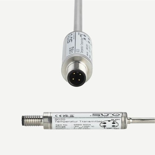 Pt1000-Temperatursensor - S020 - SUTO iTEC GmbH - Tauchfühler / 4-20 mA / M12-Steckverbinder