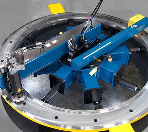 Flanschdrehmaschine mit interner Drosselung - FF8200 - CLIMAX - hydraulisch / pneumatisch