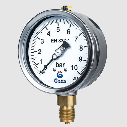 Relativdruckmanometer - M0304 series  - GESA TERMOMETROS - mit Zifferblatt-Anzeige / Gewinde / Flansch
