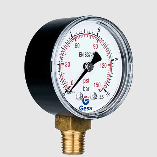 Relativdruckmanometer - M0101 series - GESA TERMOMETROS - mit Zifferblatt-Anzeige / Gewinde / Vertikalmontage