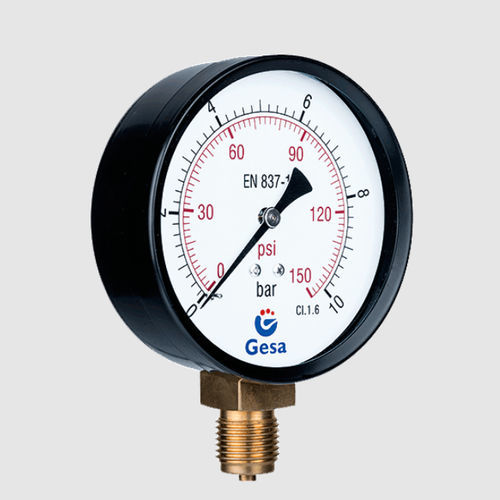 Relativdruckmanometer - M0201 series - GESA TERMOMETROS - mit Zifferblatt-Anzeige / Gewinde / Flansch