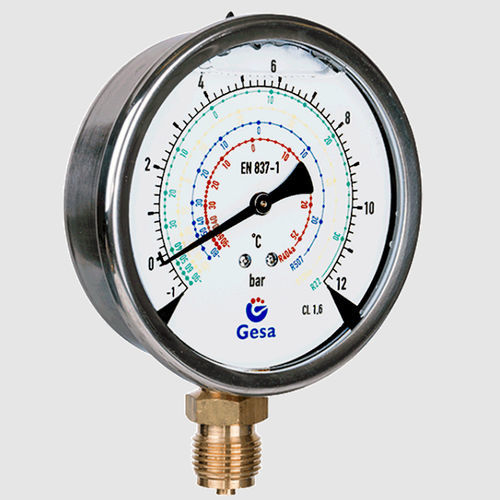 Relativdruckmanometer - M0501 series - GESA TERMOMETROS - mit Zifferblatt-Anzeige / Gewinde / für Schalttafelmontage