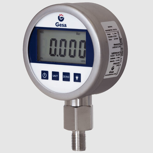 Relativdruckmanometer - MD0906D80R series - GESA TERMOMETROS - mit LCD-Display / Gewinde / Vertikalmontage