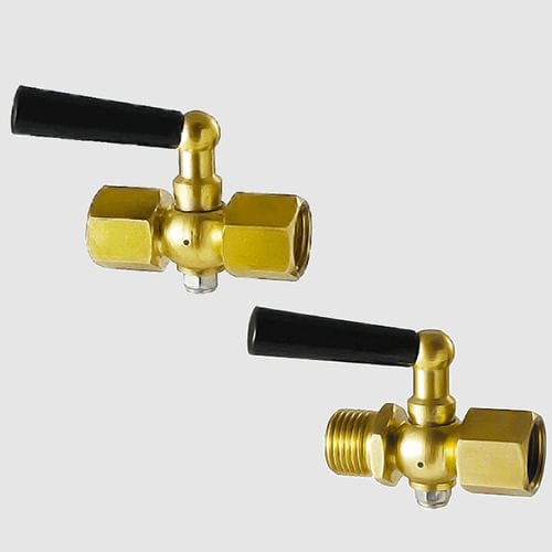 Kugelventil - VP0325LPPBR series - GESA TERMOMETROS - Hebel / innen/innen / für Manometer