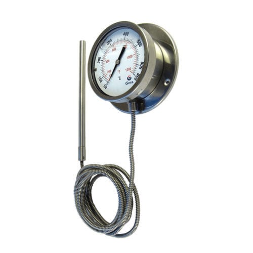 Bimetall-Thermometer - D31D100BP series - GESA TERMOMETROS - Gasdruck / mit Zifferblatt-Anzeige / °C
