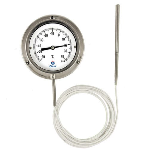 Bimetall-Thermometer - D32 series - GESA TERMOMETROS - Gasdruck / mit Zifferblatt-Anzeige / IP55
