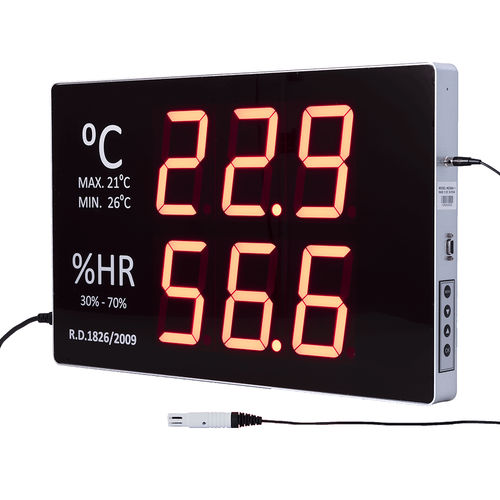 Industrie-Hygrometer - GF250A - GESA TERMOMETROS - LED / tragbar / Temperatur
