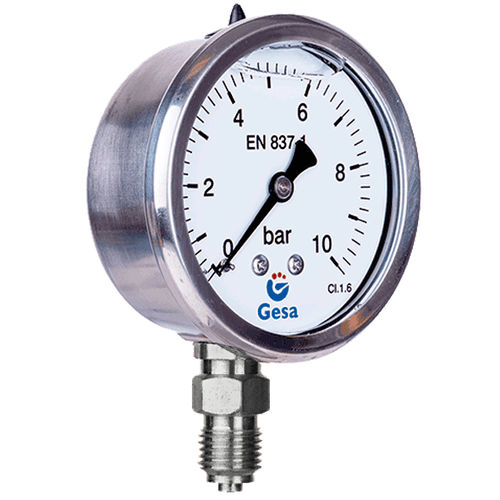 Relativdruckmanometer - M0305 series  - GESA TERMOMETROS - mit Zifferblatt-Anzeige / Gewinde / für Schalttafelmontage
