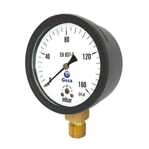 Relativdruckmanometer - M0401 series - GESA TERMOMETROS - mit Zifferblatt-Anzeige / Vertikalmontage / G 1/4