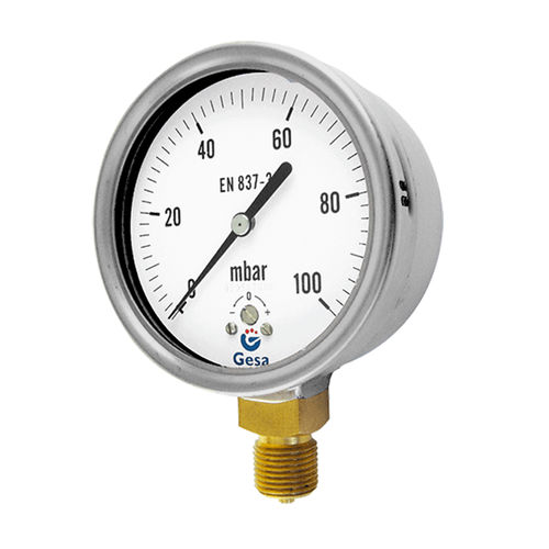 Relativdruckmanometer - M0403 series - GESA TERMOMETROS - mit Zifferblatt-Anzeige / Gewinde / Vertikalmontage
