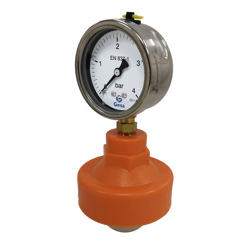 Manometer mit Zifferblatt-Anzeige - M0304S121  - GESA TERMOMETROS - Gewinde / Glas / Kunststoff