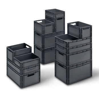 Polypropylenbehälter - Euroboxes series - bott - Lager / Transport / Norm