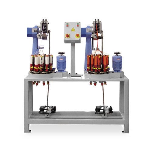 Flechtmaschine mit flachem Geflecht - 17/80 - TALLERES RATERA SA - vertikal / doppelt geflochten / für Textilien