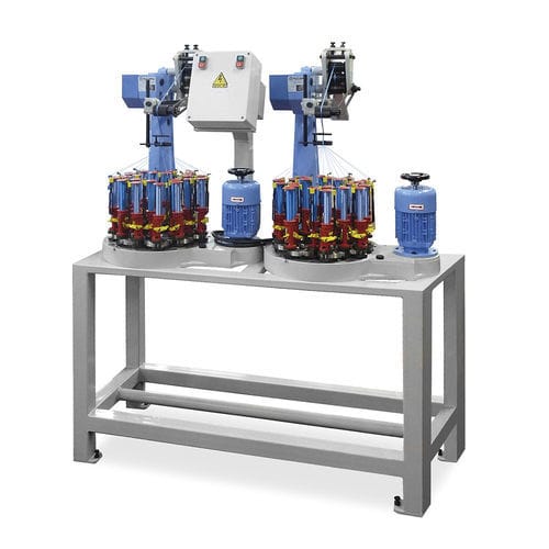 Flechtmaschine mit flachem Geflecht - 21/80 - TALLERES RATERA SA - für Draht / vertikal / elastisch