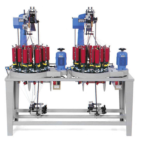 Strick-Flechtmaschine - 21/104 - TALLERES RATERA SA - vertikal / doppelt geflochten / mit flachem Geflecht