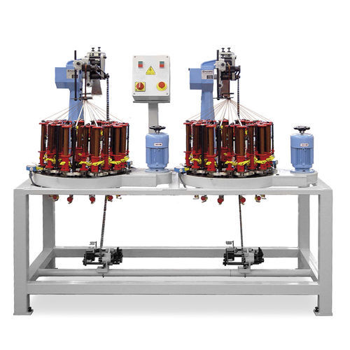 Flechtmaschine mit flachem Geflecht - 25/104 - TALLERES RATERA SA - für geflochtenen Deckel / vertikal / elastisch
