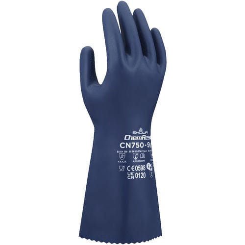 Arbeitshandschuh - CN750 - SHOWA - für die chemische Industrie / für die Landwirtschaft / chemikalienbeständig
